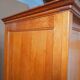 Vintage oak sliding wardrobe/closet