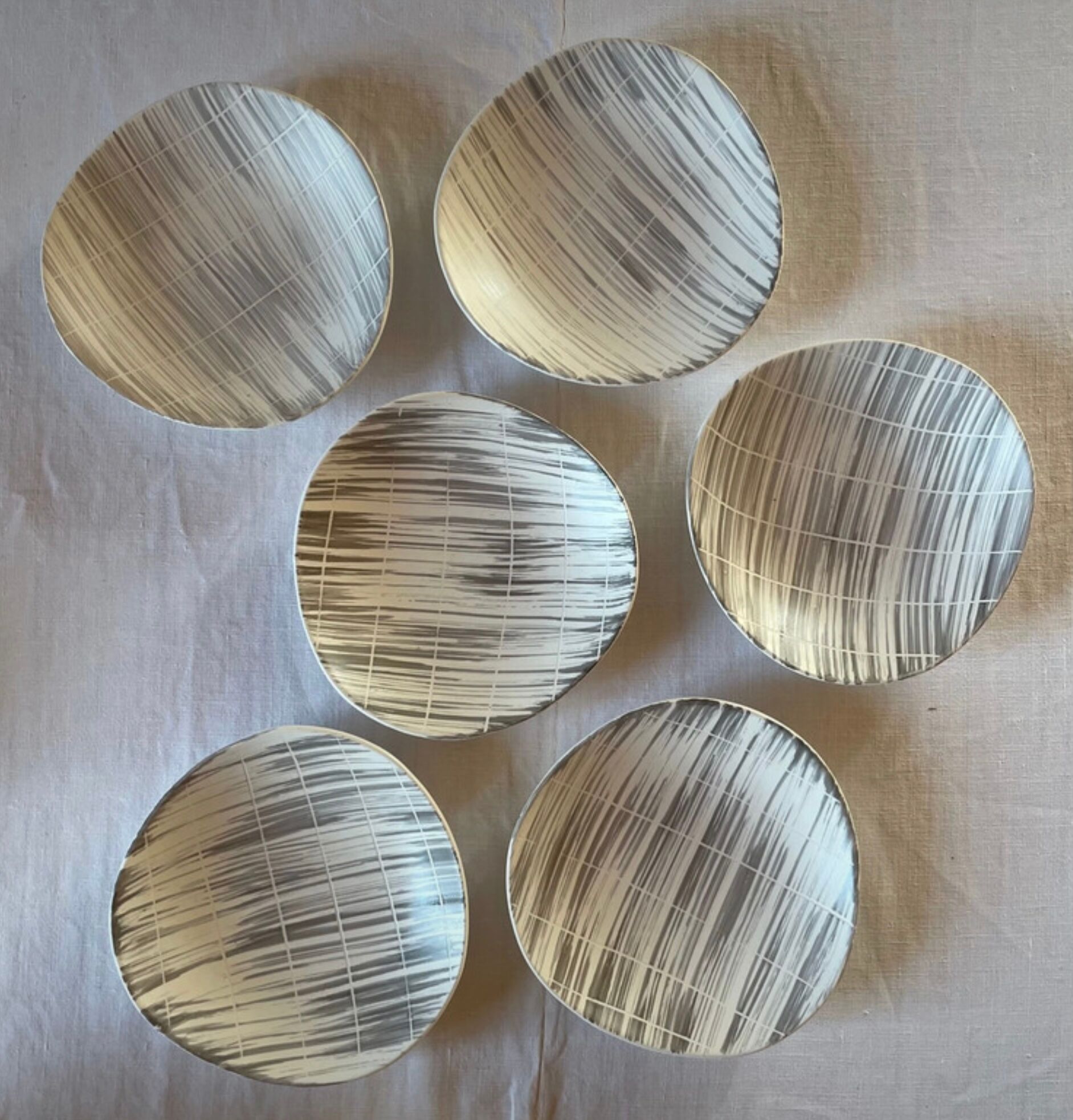 Niderviller hollow plates "Sail"