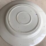 Large iron earth plate in Gien floral pattern