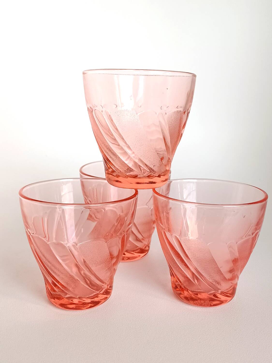 Vereco pink water glasses