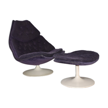 Model F585 armchair and ottoman Set by Geoffrey Harcourt for Artifort