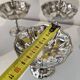 12 shiny high sorbet cups in stainless steel chrome