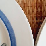7 assiettes entrées ou dessert et 2 raviers Gien Modèle Nancay