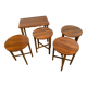 Mid-Century Retro Vintage Teak Nest of Tables by Poul Hundevad 1960  Iconic