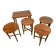 Mid-Century Retro Vintage Teak Nest of Tables by Poul Hundevad 1960  Iconic