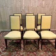 Set of 6 mahogany chairs in the Arbus style
