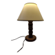 Basque style turned wood bedside lamp Charles Dudouyt taste