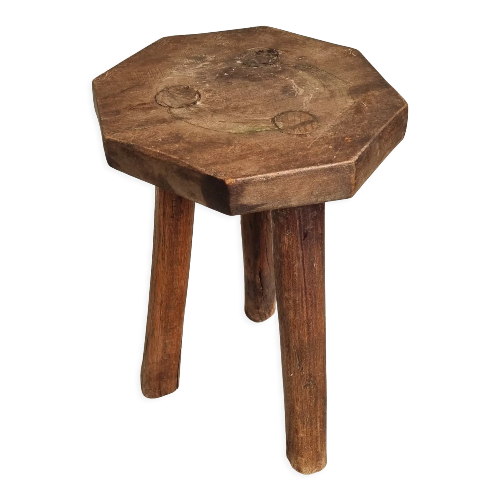 Old stool, side table French oak