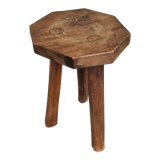 Old stool, side table French oak
