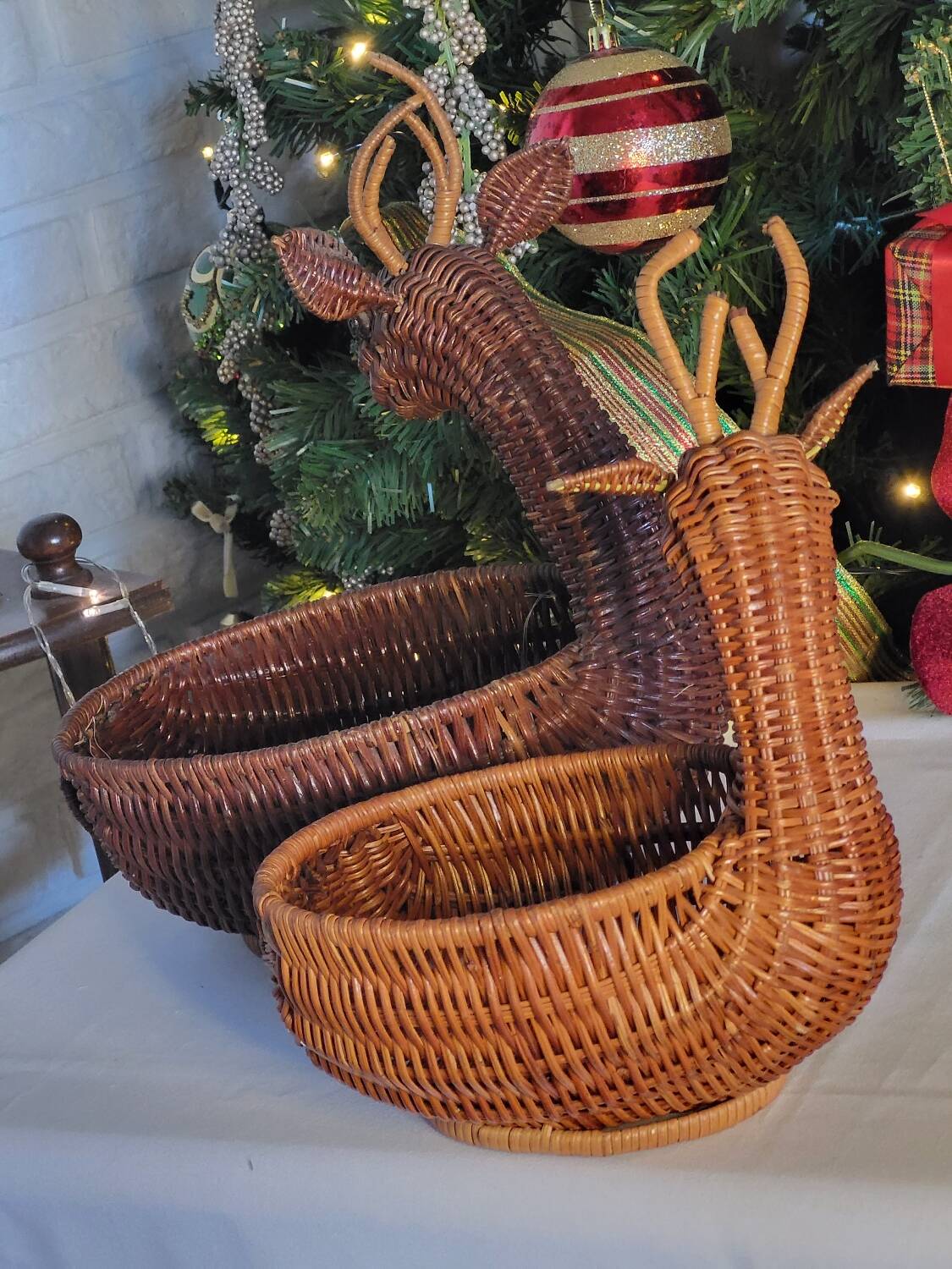 Panier forme cerf