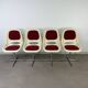 4 chaises Space Age, coque années 70 pour Lockhausen