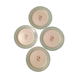 Suite de 4 assiettes HBCM Montereau