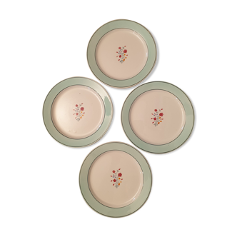 Suite of 4 plates HBCM Montereau
