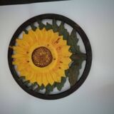 SUNFLOWER CAST IRON TRIVET