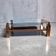 Belgochrom coffee table with 23K gold plating and faceted legs, 1970s.