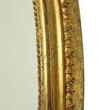 Large Oval Classic Mirror Gold Leaf Baroque Style Flowers 85cm