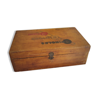 Vintage wooden advertising box