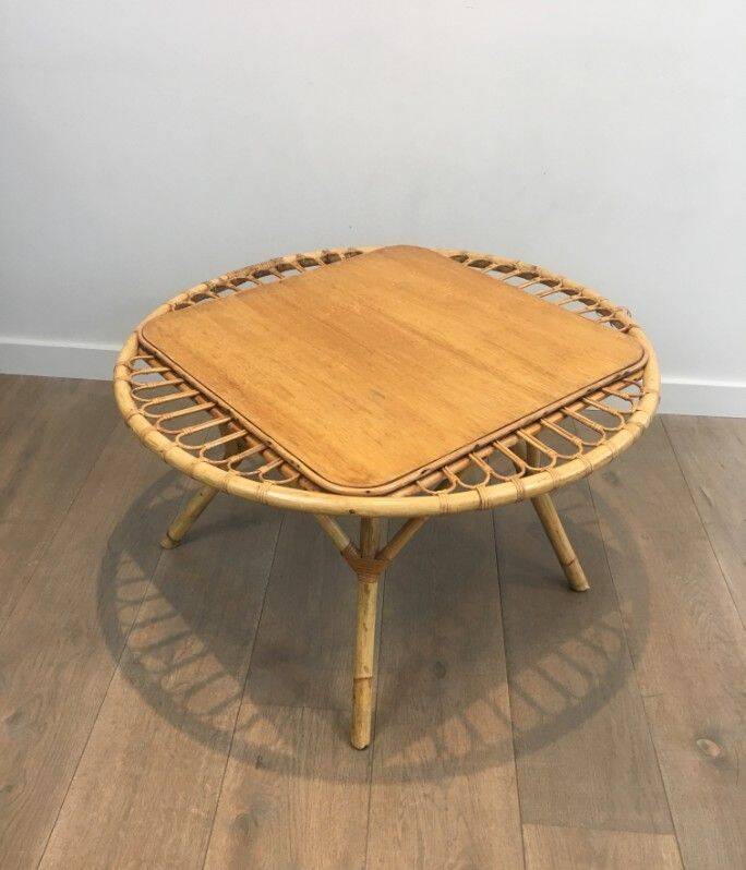 Rattan coffee table
