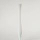 Twisted foot opaline vase, white, 1970