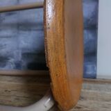 Tabouret d'atelier pieds en tubes métal industriels