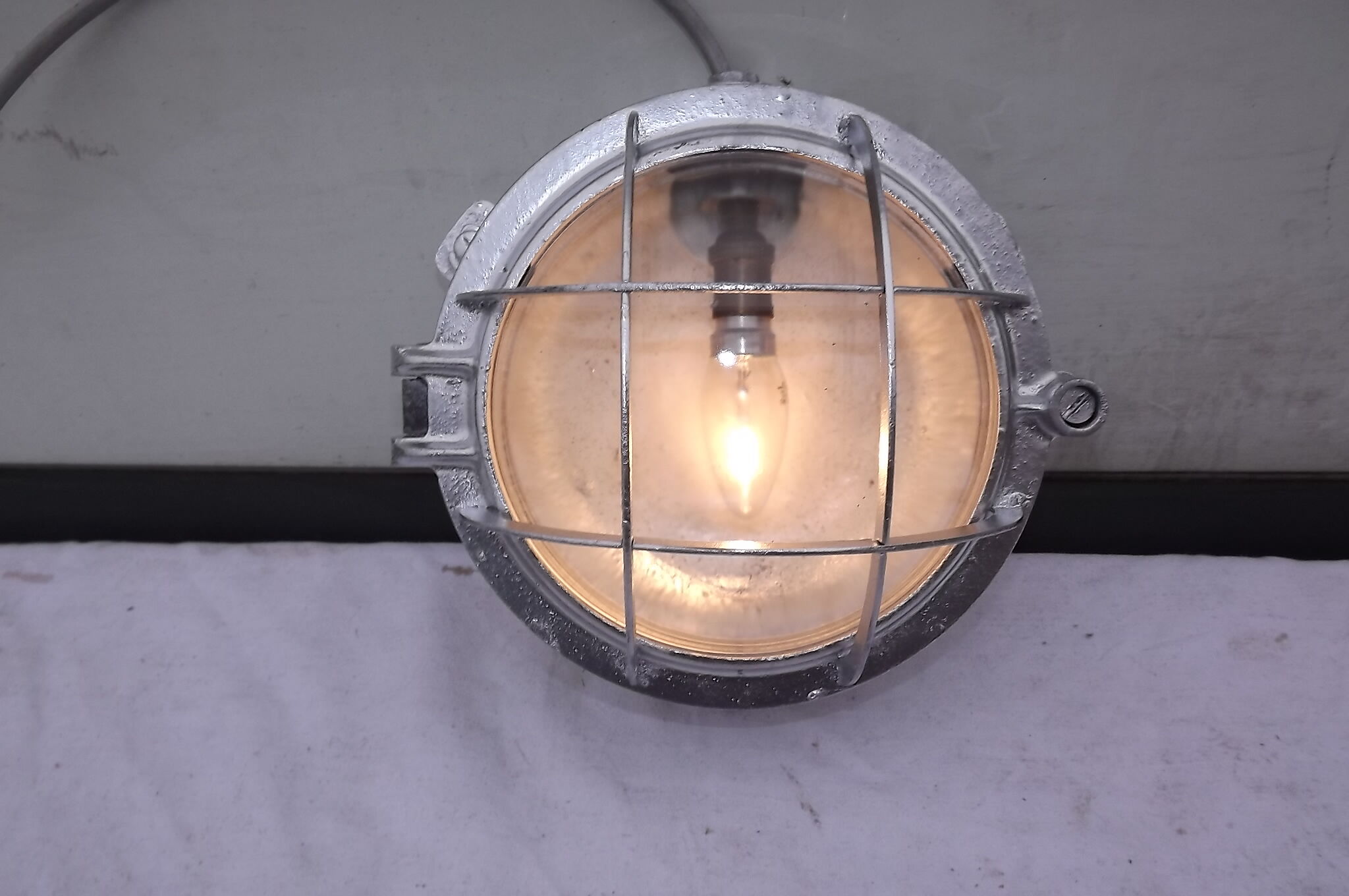 Light industrial cast outside