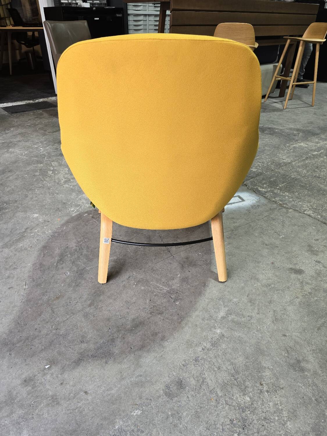 Chaise Lounge Herman Miller Naughtone Always avec Base en Bois