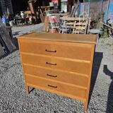 Vintage oak chest of drawers from the 60s