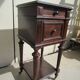 Rosewood bedside table in Louis XVI style