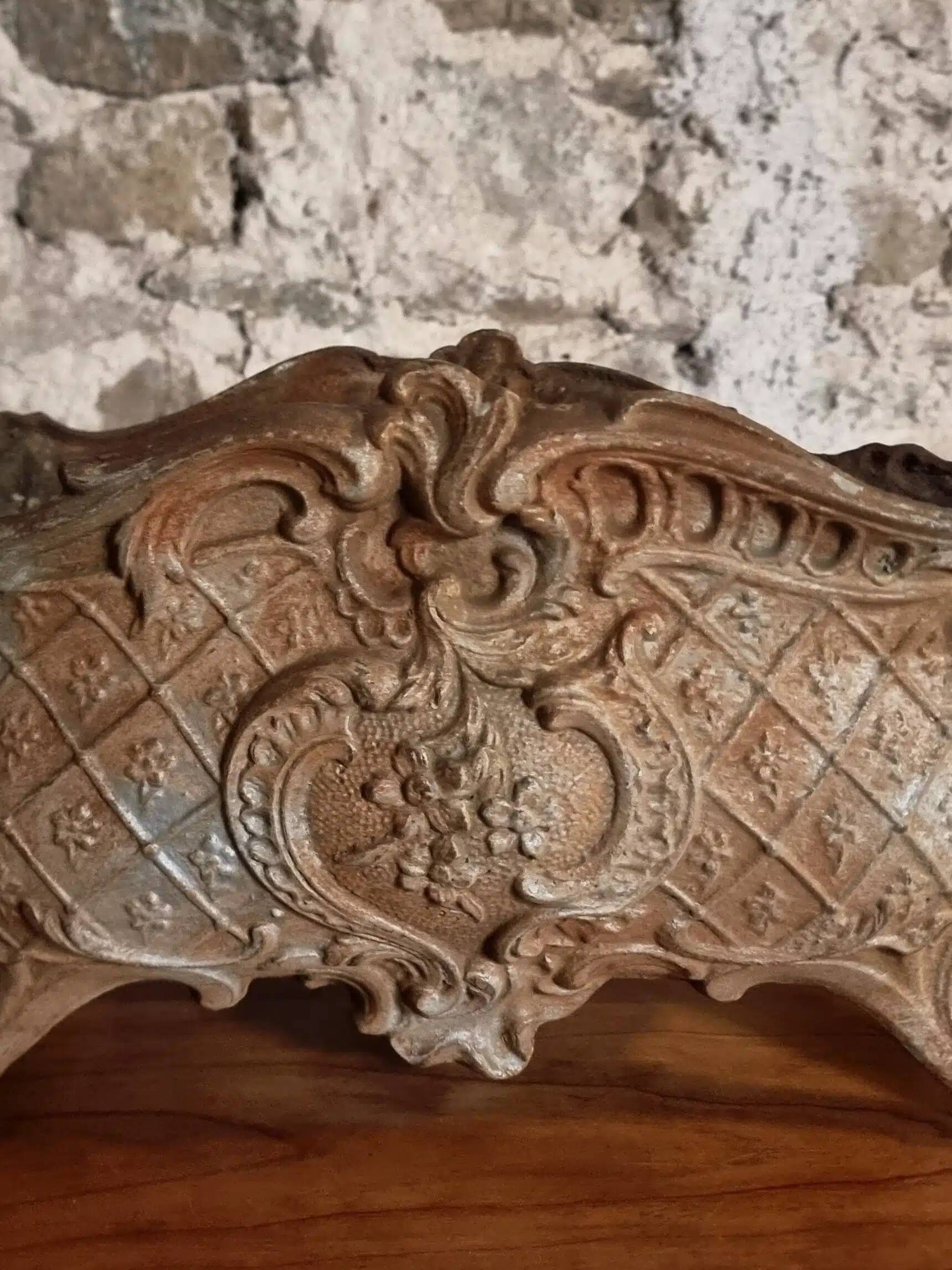 Antique French cast iron planter