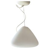White glass pendant " Capsule " designed by Ross Lovegrove for Artemide. Italy 2010