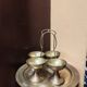Vintage brass boho style aperitif server