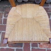 Rush seat chair in acacia