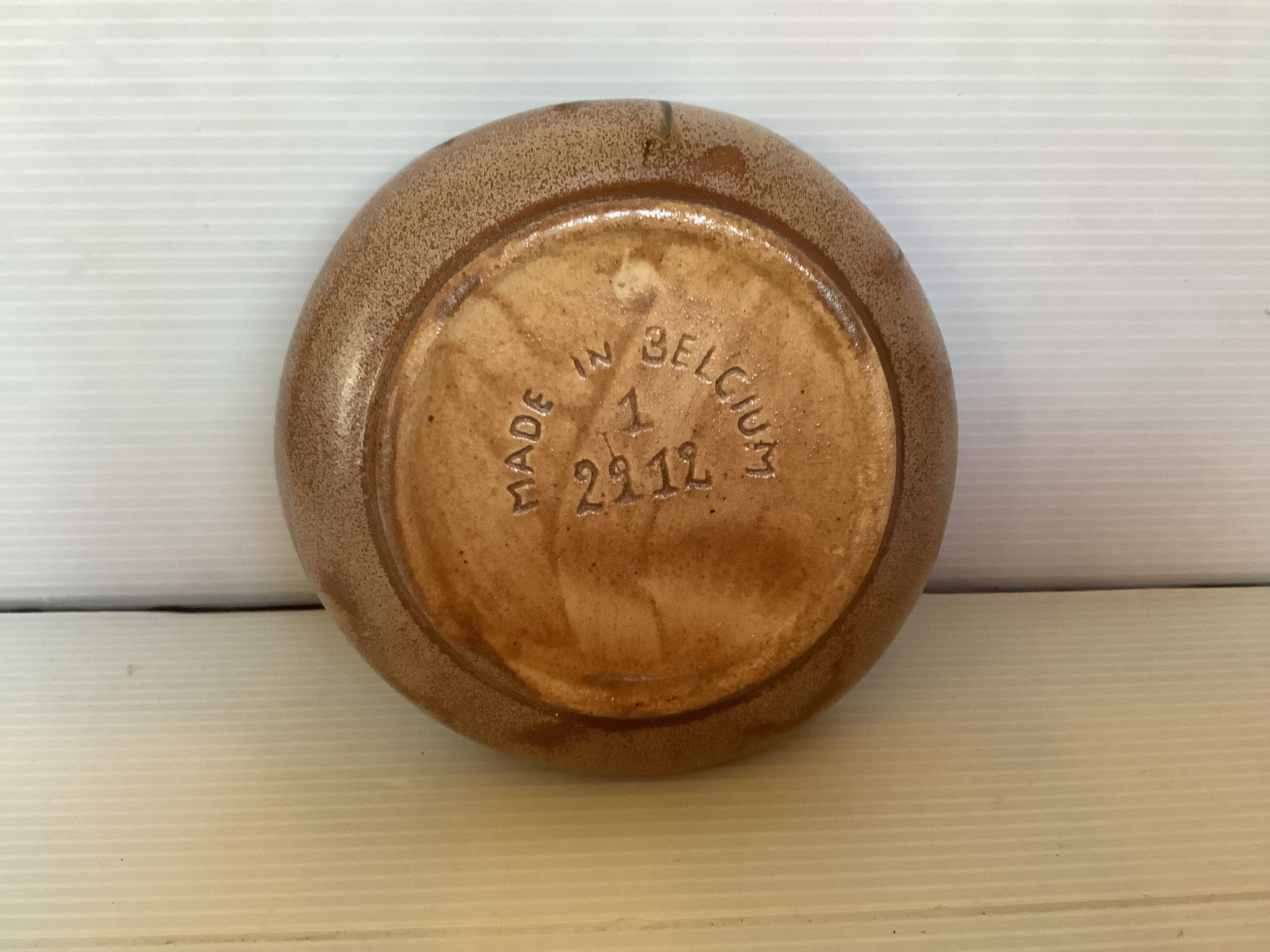 Ceramic flower ring holder dish Belgium