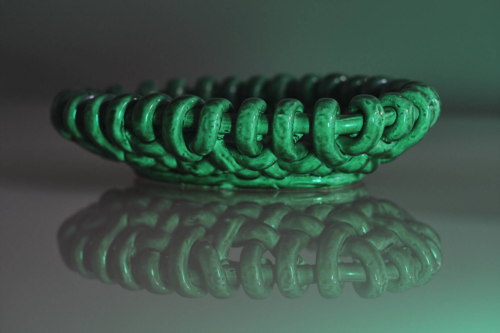 Jerome Massier, Braided Fruitbowl, Vallauris, Made in France