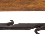 Brutalist solid elm coffee table, 1950
