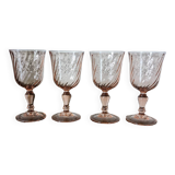 4 large Rosaline glasses