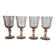 4 large Rosaline glasses
