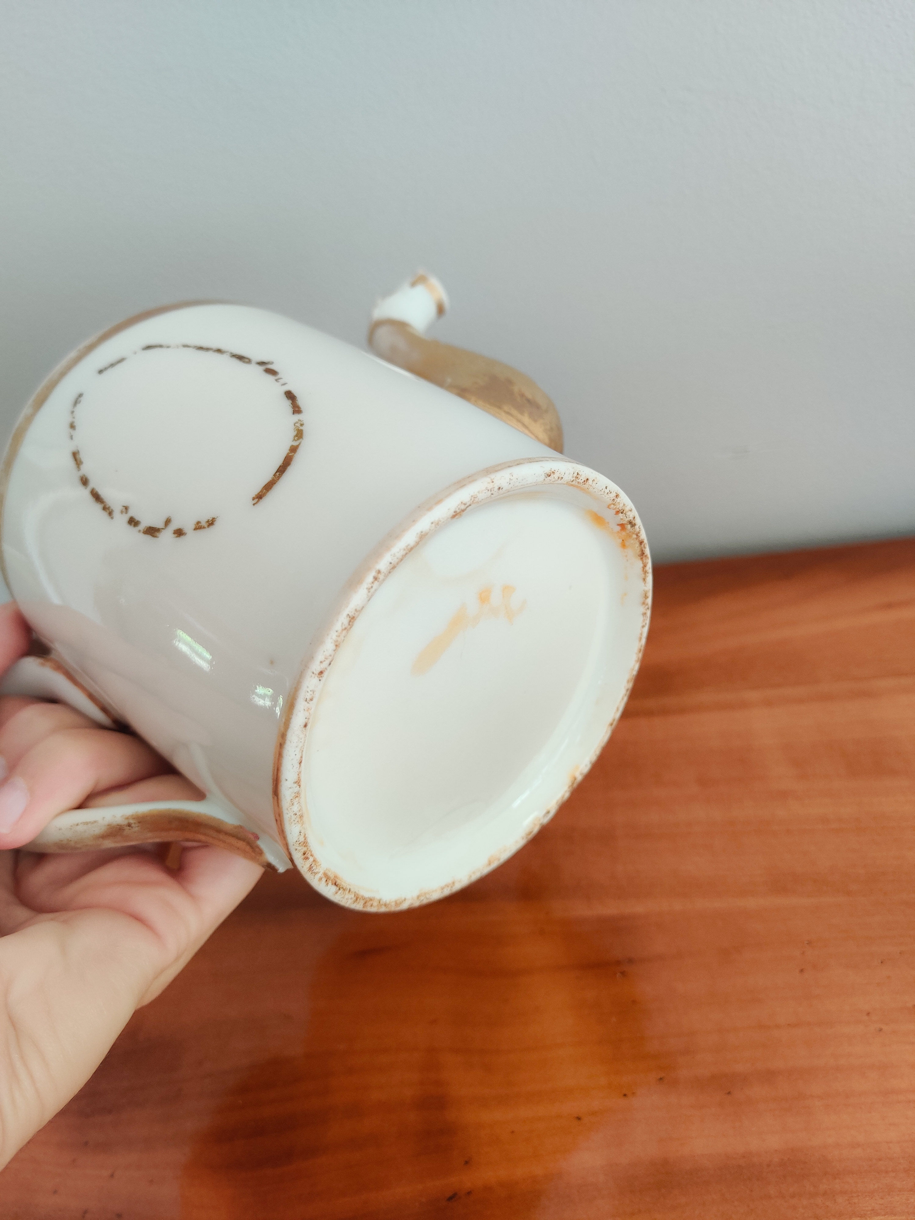 Antique porcelain teapot