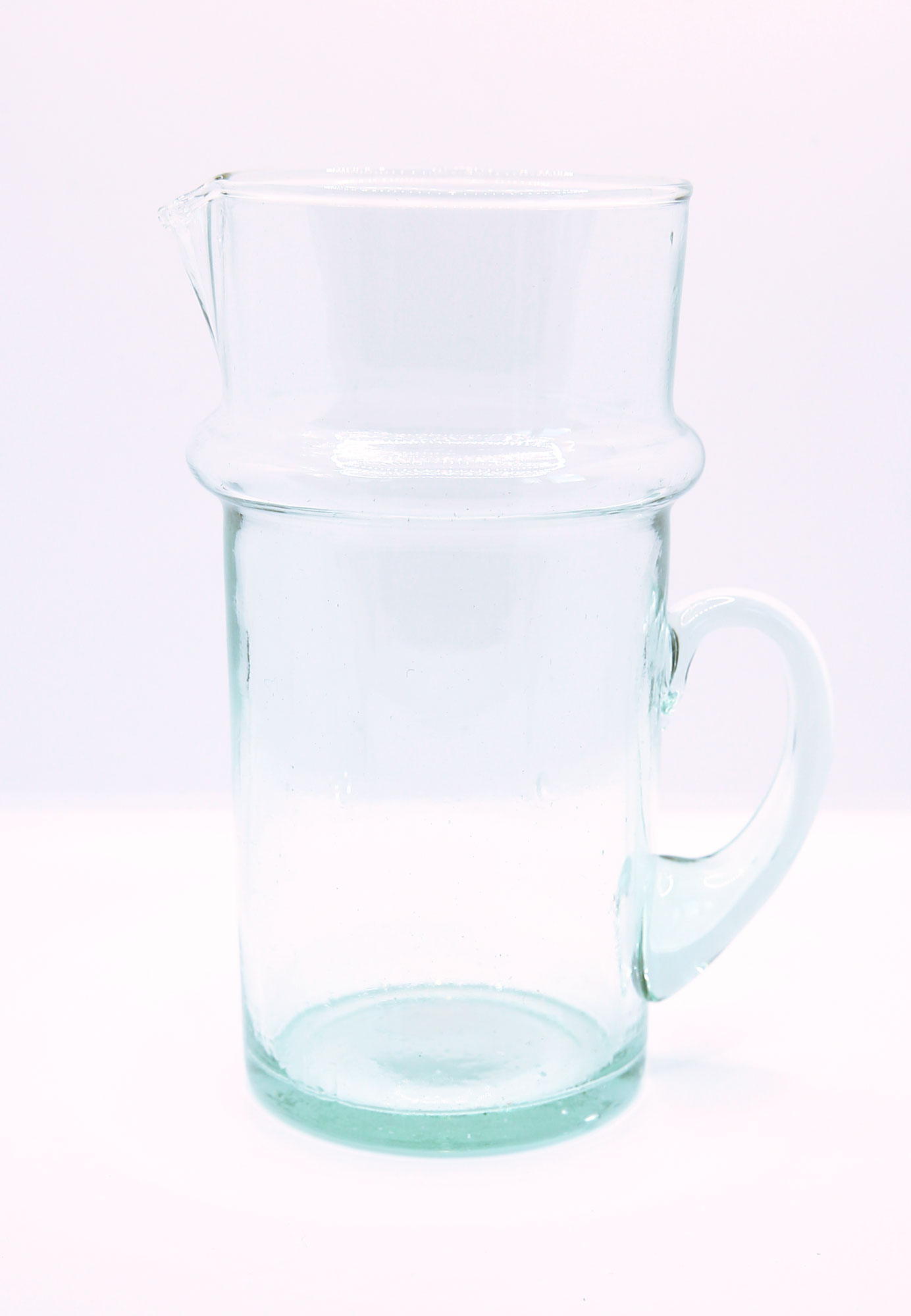 Artisanal pitcher in beldi glass from Morocco