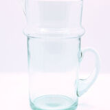 Artisanal pitcher in beldi glass from Morocco