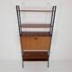 Italian Free Standing Teak Shelving Unit, 1950's