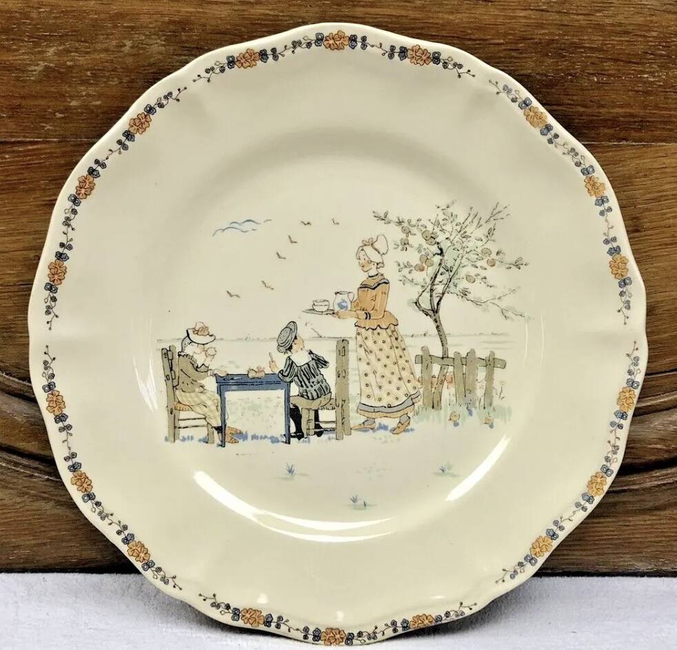 6 Sarreguemines Enfants Richard dinner plates