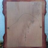 80s beveled gold mirror
