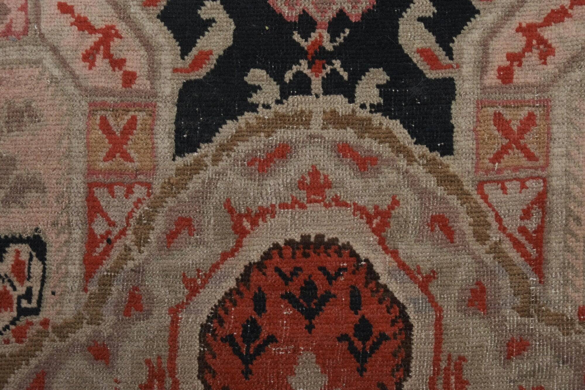 Vintage Turkish hallway rug 107x558 cm