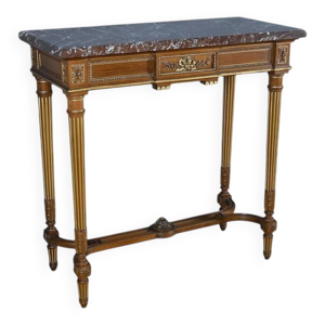 console en acajou, style