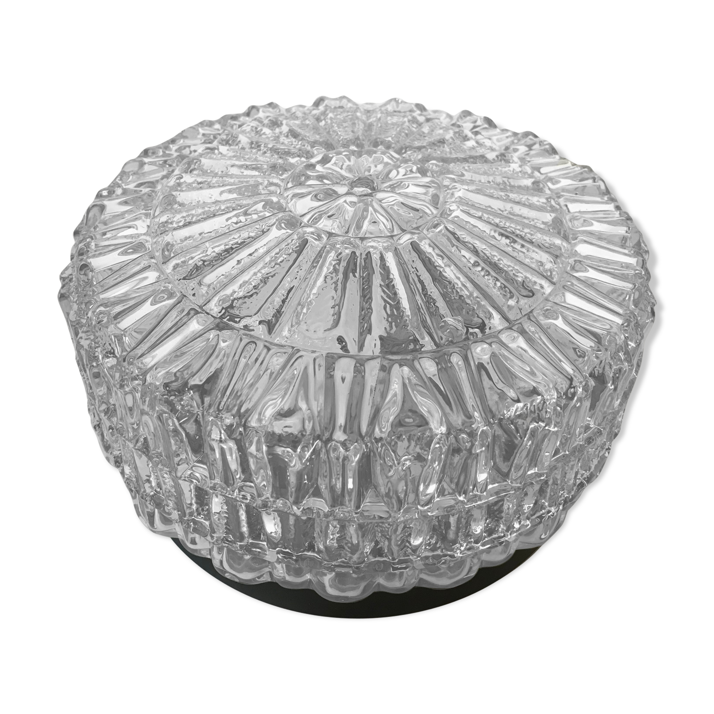 Vintage moulded glass ceiling light