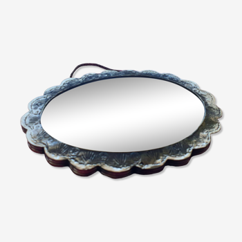 Ottoman mirror in solid silver