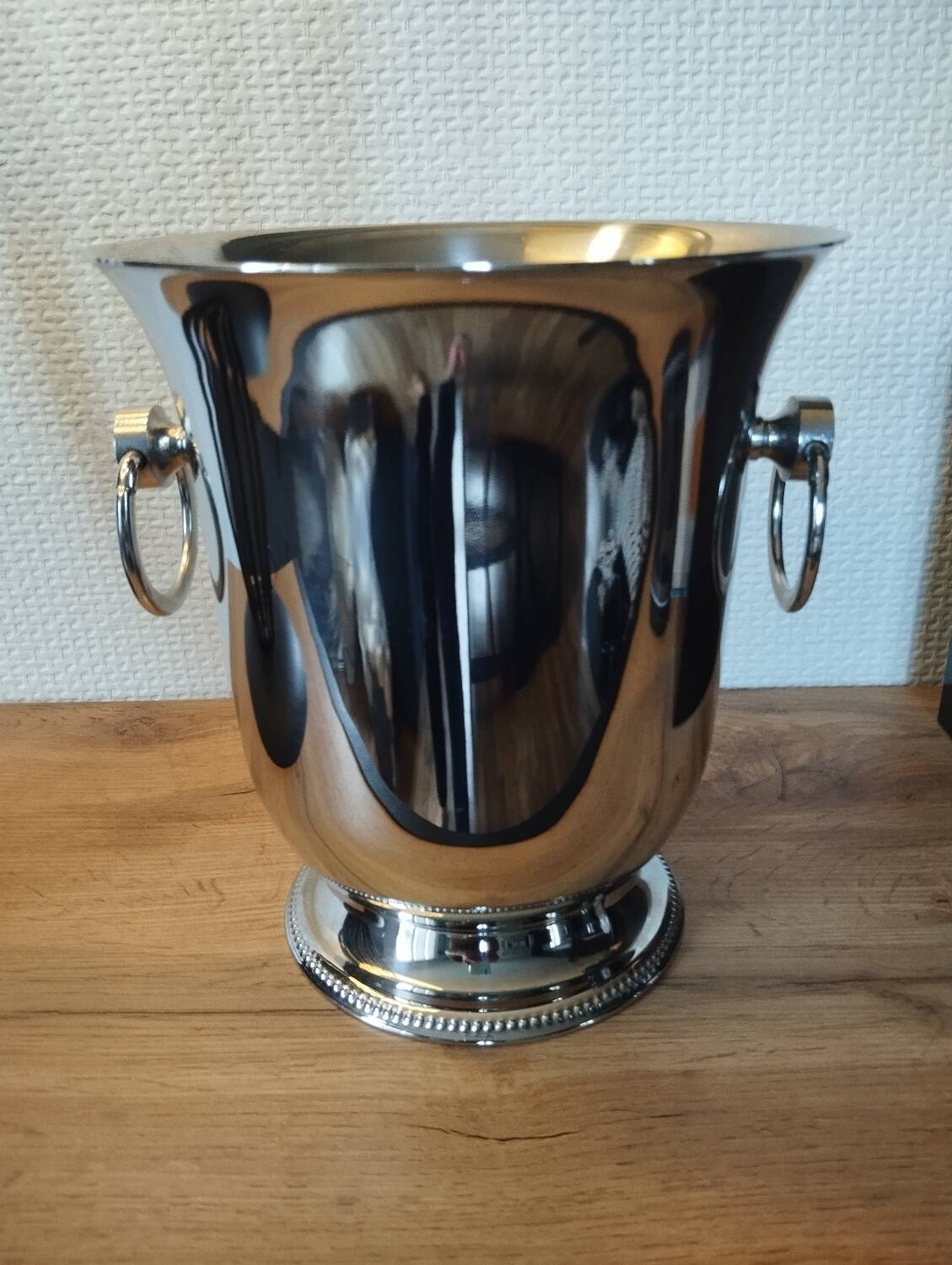 Guy Degrenne stainless steel champagne bucket 18.8