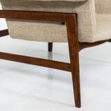 Mid-Century Modern Pair of Armchairs in the style of Gianfranco Frattini, Italy, 1960s