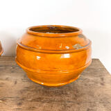 Set of 2 french glazed terracotta BIOT vases 19th century